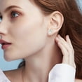 thumbnail image 5 of Minimalist Sterling Silver Stud Earrings Set for Women, Flat Back Understated Luxury Fine Jewelry, Elegant Fashion Accents, 5 of 7
