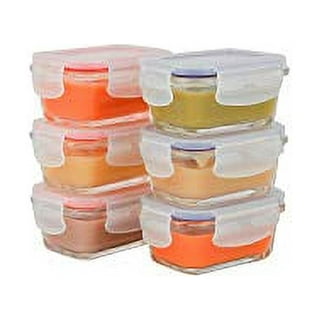 12pk Prep Baby Food Storage Containers, 4 Oz Leak-proof, Bpa Free Glass Baby  Food Jars For Feeding (pastels) : Target