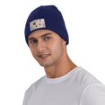 thumbnail image 5 of ZICANCN Pink Bonsai Plants Knit Beanie Hat, Winter Cap Soft Warm Classic Hats for Men Women, Navy Blue, 5 of 8