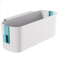 thumbnail image 2 of 2X Étagère de Chevet avec Poches, Support de Rangement pour Télécommandes, Chargeur de Cellulaire, Accessoires de Salle de Bain, 2 x Support de Rangement, Vert et Blanc, 2 of 5