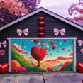 thumbnail image 4 of Colorful M Garage Door Banner, Heart Shaped Decorative Hanging With Cloth Material For Valentine'S Day, Party Decor And Home Celebration, Medium Size, 4 of 4