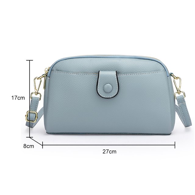 Bolsa bandolera de cuero de vaca de embrague de doble propósito Cremallera para viaje Comprador Sywqhk Para Estrenar