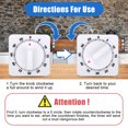 thumbnail image 3 of TSV 2pcs Kitchen Timers, 60 Minutes Wind Up Mechanical Timers with Loud Alarm, 3 of 6