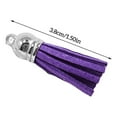 thumbnail image 3 of 28 Pieces Keychain Charms Creative Delicate Keyring Pendant Tassels Simple Handbag Decor Tassel Craft Decoration DIY Accessory Purple, 3 of 9