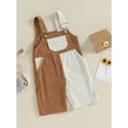 thumbnail image 2 of KelaJuan Baby Corduroy Bib Pants Trousers, Contrast Color Sleeveless Overalls Suspender Pants for Boys Girls, 2 of 6