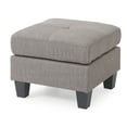 thumbnail image 3 of Glory Furniture Newbury Twill Fabric Ottoman in Gray, 3 of 6