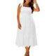 thumbnail image 1 of Vestido Pinup Fashion, blanco, verano, talla grande 2025 para mujer, 1 of 5