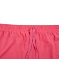 thumbnail image 3 of PENGXIANG Women Athletic Yoga Shorts Solid Color Workout Gym Shorts Tummy Control Running Drawstring Shorts, 3 of 5