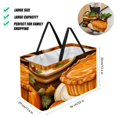 thumbnail image 2 of Pie Large Capacity Foldable Laundry Organizer Storage Bins Beach Bag Storage Bag Reusable Oxford Cloth, 2 of 7