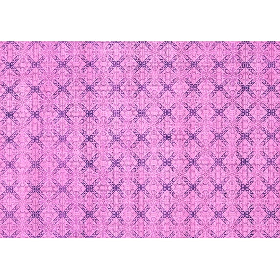Ahgly Company Indoor Rectangle Abstract Pink Modern Area Rugs, 8' x 12'