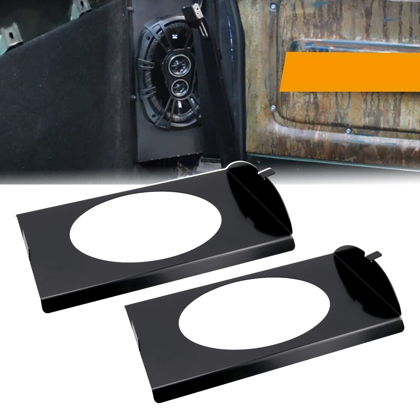 Ryanstar Racing Behind Seat Speaker Brackets Compatible with 19731987