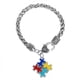 thumbnail image 5 of Concienciación Puzzle Pulsera Esmalte Charm Puzzle Pequeñas pulseras de colores, 5 of 8
