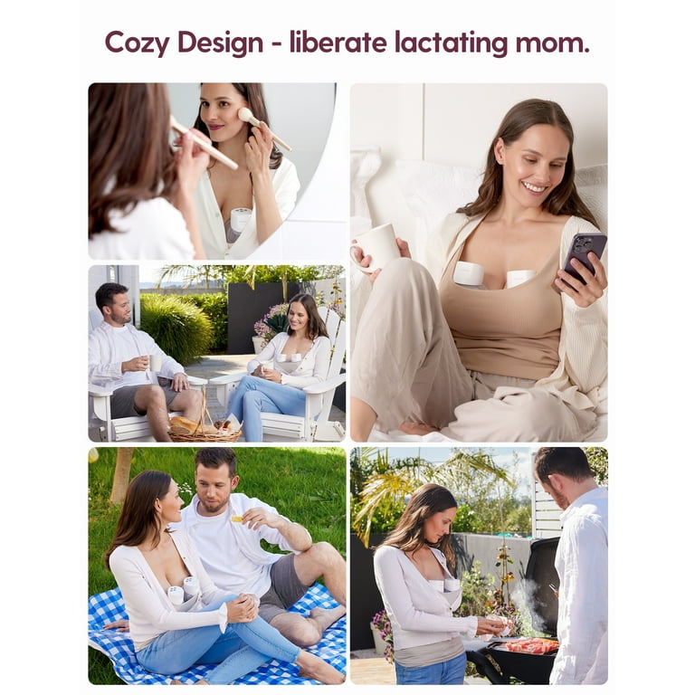  Momcozy S12 Pro Hands-Free Breast Pump Wearable, Double  Wireless Pump with Comfortable Double-Sealed Flange, 3 Modes & 9 Levels  Electric Pump Portable, 24mm, 2 Pack, Gradient Gray : Baby