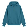 thumbnail image 6 of Wxolcjlv Solid Quarter Zip Hoodies for Women Long Sleeve Pullover Tops, 6 of 6