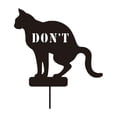 thumbnail image 2 of Letrero de Prohibición de Caca para Gatos shamjiam con Estaca de Hierro Decoración de Jardín, 2 of 8