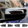thumbnail image 2 of Applicable to Carbon Fiber Exterior Side Rearview Mirror Cover Trim Compatible For BMW 3 4 5 7 8-Series G20 G21 G28 G11 G12 G14 G15 G16 G30 G31 G38 G22(Glossy Black), 2 of 6