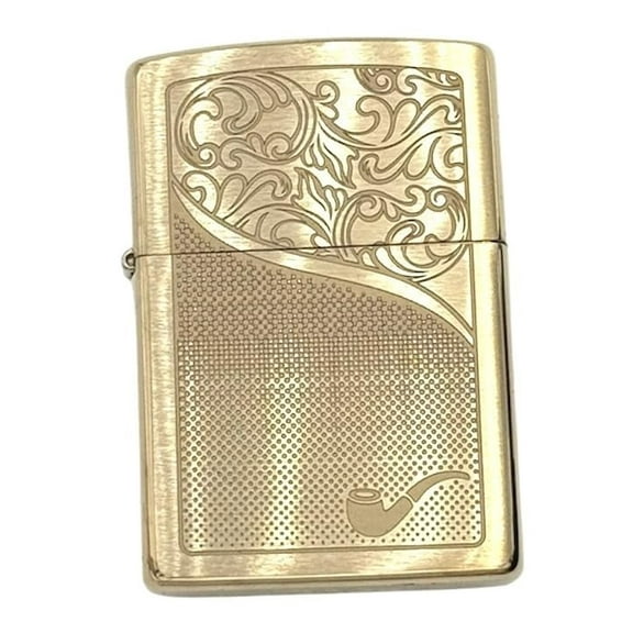 ZIPPO Classic Pipe Windproof Oil Lighter (Gold Eng)