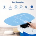 thumbnail image 3 of Foot Spa/Bath Massager, with Shiatsu Massage, Motorized Rollers, Shower, Heat, Red Light, Temperature Control, Timer, LED Display, Drainage Pipe for Foot Stress Relief (Side Blue), 3 of 5