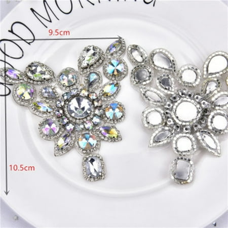 

1 piece Rhinestone Trim Accessories Bags Crafts DIY Dress Floral Shaped