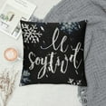 thumbnail image 2 of Christmas Throw Pillow Covers Xmas Quote with White Black Linen Outdoor Winter Holiday Decorative Pillow Covers for Home Decor (), 2 of 5