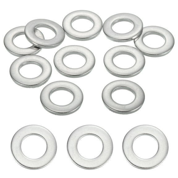 20 Pcs M10.5 304 Stainless Steel Flat Washers 10.5mm ID 20mm OD 2.5mm Thick, Silver