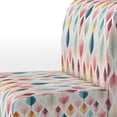 thumbnail image 4 of Designart "Scandinavian Geometry In Pastels IV" Pink Geometric Upholstered Accent Chair - Modern Arm Chair For Bedroom, 4 of 7