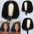 thumbnail image 3 of Short Bob Lace Front Human Hair Wig For Black Women Plucked Natural Hairline 12 Inch Curly Bob Wig, 3 of 8