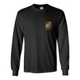 thumbnail image 2 of Tennessee Team Colors Football American Flag Unisex Long Sleeve T-shirt Graphic Tee-Black-large, 2 of 4