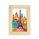 thumbnail image 1 of Castillo de Torre Eiffel Paris Francia Escritorio de madera Arte Pintura 5x7 pies Marco de foto, 1 of 4