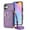Purple, variant on Dteck for iPhone 16 Crossbody Wallet Case, Card Holder Kickstand Phone Case for Women with Lanyard, Durable Shockproof Slim Back Protective Cover for iPhone 16,Purple