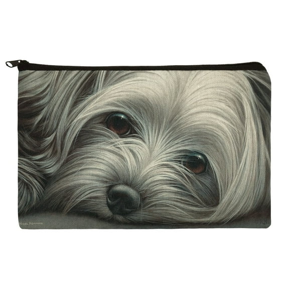 Yorkshire Terrier Yorkie Tired Sleepy Dog Makeup Cosmetic Bag Organizer Pouch