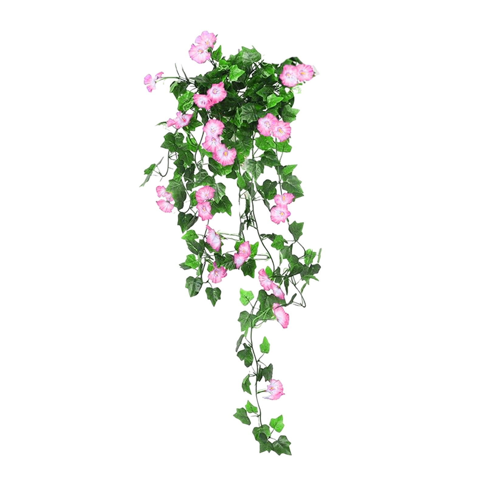 Artificial Hanging Flowers Outdoor - UV Resistant Violet Wisteria & Petunias for Porch, Garden & Wedding Decor - Silk Spring Flower Garland