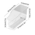 thumbnail image 3 of Fasiaou 1 Packs Plastic Storage Box with Wheels Large Capacity Organizer Basket for Bathroom Kitchen Home Multi Functional Pull Out Cabinet Storage Bin with Handles, 3 of 6
