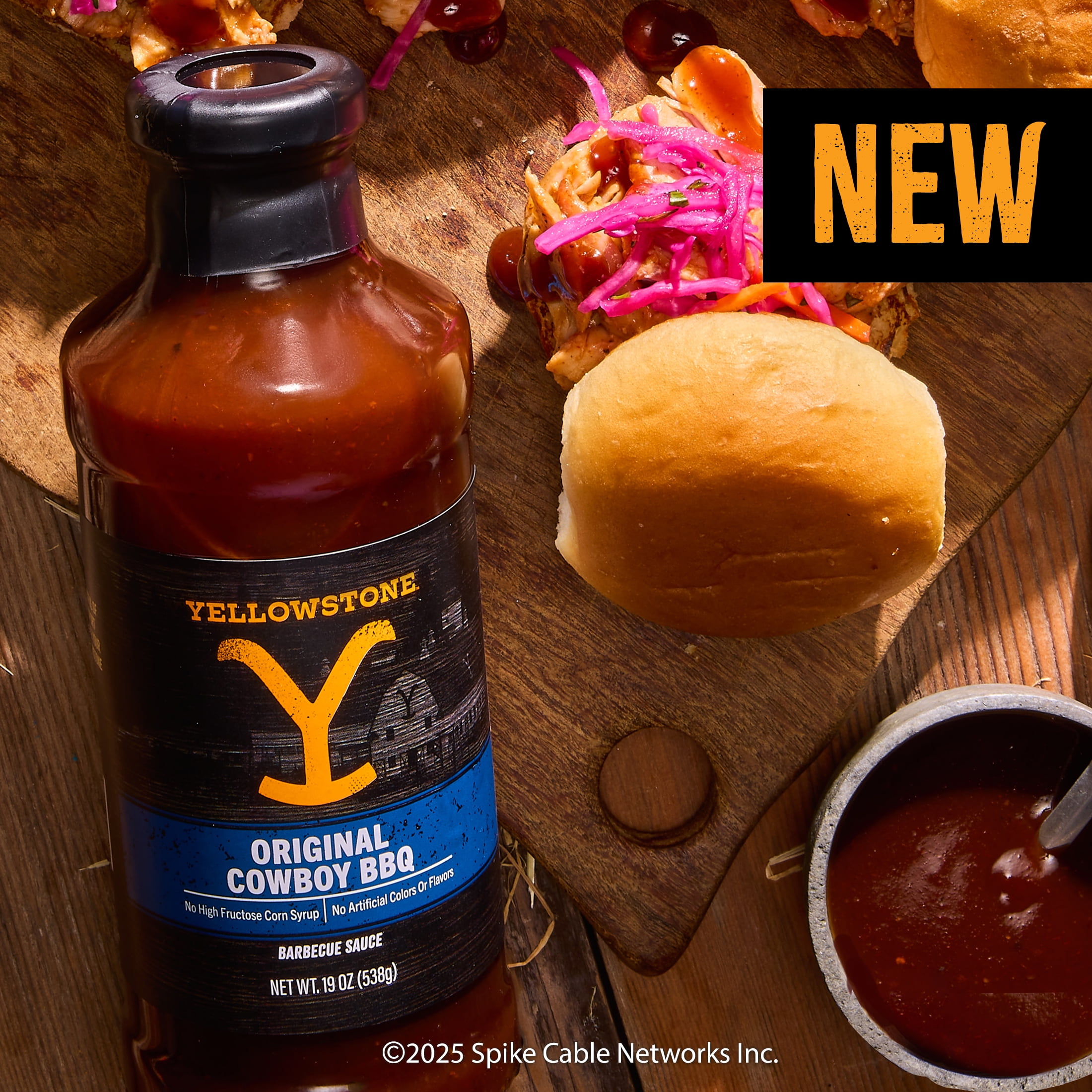(6 pack) Yellowstone Cowboy Original BBQ Sauce, 19 oz