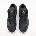 thumbnail image 5 of Ni - ke FJ5478-010 Ni - ke Air Jordan 1 Low Navy Black Snakeskin Dark Obsidian (Women's), 5 of 5