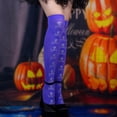 thumbnail image 4 of IWRICH Women's Halloween Skeleton Thigh High Socks over Knee Stockings with Double-Sided Printing Purple, 4 of 6
