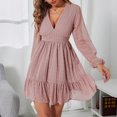 thumbnail image 2 of Vestido De Primavera Verano, Vestido Con Cuello En V Resistente A Las Arrugas Para La Playa ANGGREK No, 2 of 6
