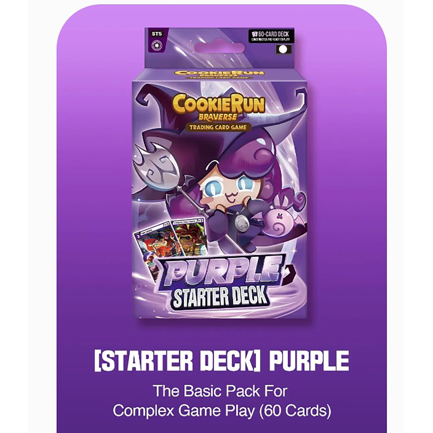 CookieRun: Braverse Trading Card Game - Starter Deck Purple