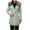 Light Blue, variant on LEBONYARD Women's Trendy Plush Zipper Hooded Padded Puffer Coat Casual Solid Colored Long Sleeve Long Length Loose Warm Fit Pocket Winter Puffer Coat