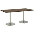 thumbnail image 5 of KFI Studios Mode 3.5' x 6' Bistro Table, River Cherry, Black, 5 of 6