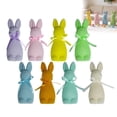 thumbnail image 4 of 1/2PCS Glitter Flocked Foam Rabbit Figurines, Easter Rabbit Statue with Bow Tie, Flocked Foam Rabbit Figurines,for Easter Spring Signs Centerpieces for Farmhouse Home Decor, 4 of 7