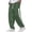 13# Dark Green, variant on Mens Track Pants Baggy Drawstring Waist Waffle Knit Lounge Pants Loose Fit Casual Big and Tall Trousers with Pockets Coffee S