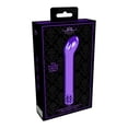 thumbnail image 1 of Shots Gemmes Royales Bijou Rechargeable Balle Vibrante Incurvée en ABS Violet, 1 of 4