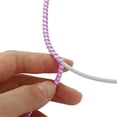 thumbnail image 2 of HUGFEGWE Spiral Cable Protector, 1.55M Chargers Cable Protector Data Cable Protective Sleeve Headphone Cable Saver for USB Data Cable(Laser Pink) CJB91-61919, 2 of 8