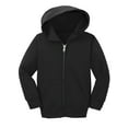 thumbnail image 1 of Gravity Threads Toddler Fleece Zip-Up Hoodie Sweater - Jet Black - 4T, 1 of 1