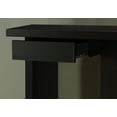 thumbnail image 2 of Monarch Specialties 33.25" Cappuccino Brown Contemporary Rectangular Accent Table with Drawer, 2 of 4