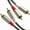 length:1m,1m, variant on 1-5m Long RCA Male to Male Stereo Audio Cable 2RCA to 2RCA Connection Cord for Home Theater and Car Audio Systems