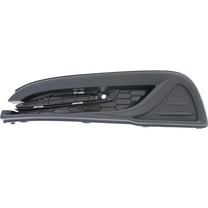 Fog Light Cover Compatible with 2013-2015 Honda Civic Left Driver Textured Black