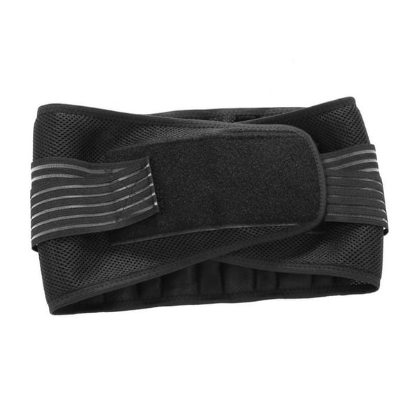 Qiilu Ceinture de Soutien Ajustable pour la Taille, Soutien Dorsal, Noir, Ceinture de Soutien Abdominale Respirante pour Soulagement de la Taille et de la Douleur