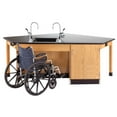 thumbnail image 2 of Forward Vision ADA Workstation w Sink in Oak Finish, 2 of 4